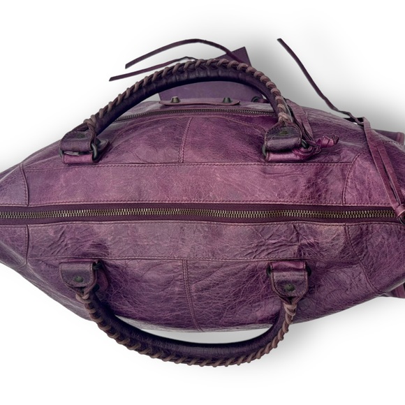 Balenciaga Work Bag Duffle Travel Jumbo Moto City Tote w Mirror - Picture 12 of 15